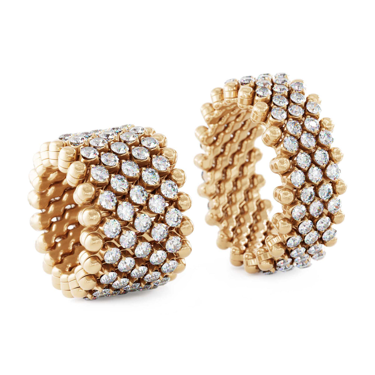 Serafino Consoli Brevetto Multi-Size Ring - RMS 7M4 RG WD (WD) aus Roségold mit Diamant