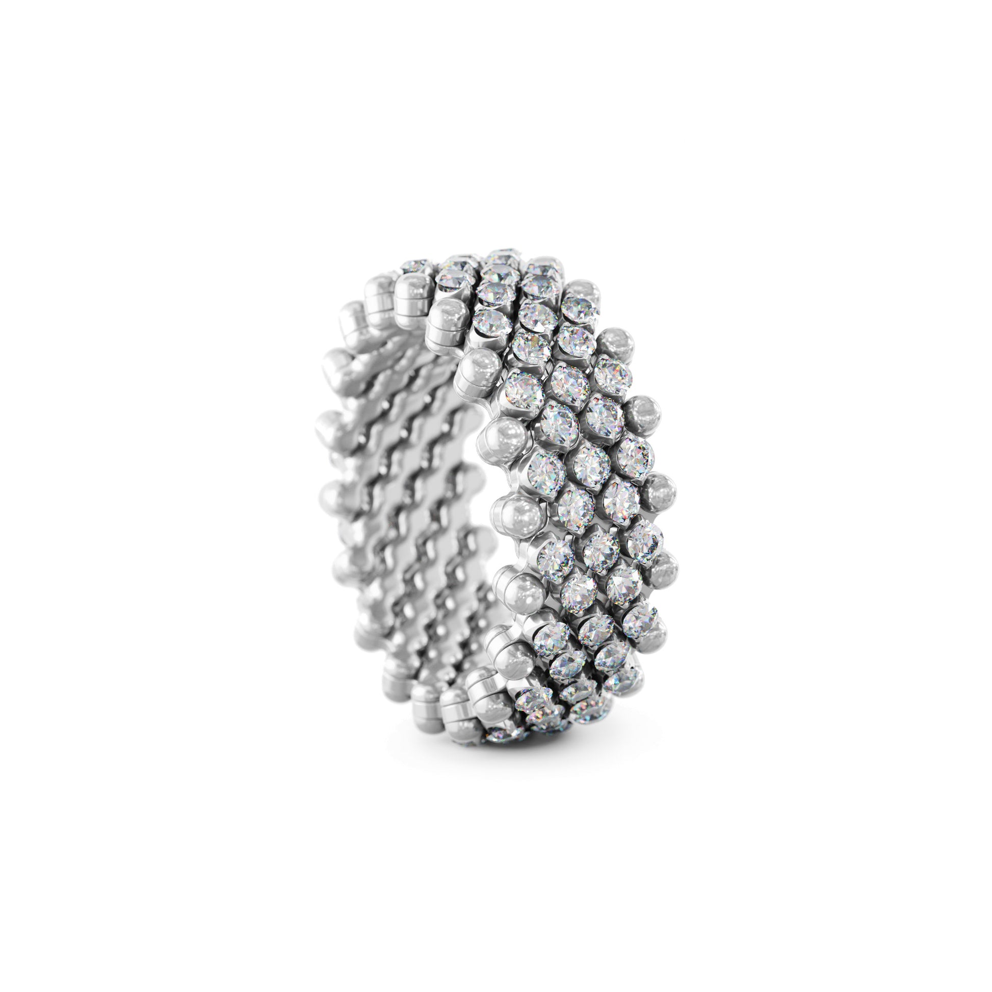 Brevetto Multi-Size Ring, Weißgold • Diamant von Serafino Consoli (RMS 7M4 WG WD)