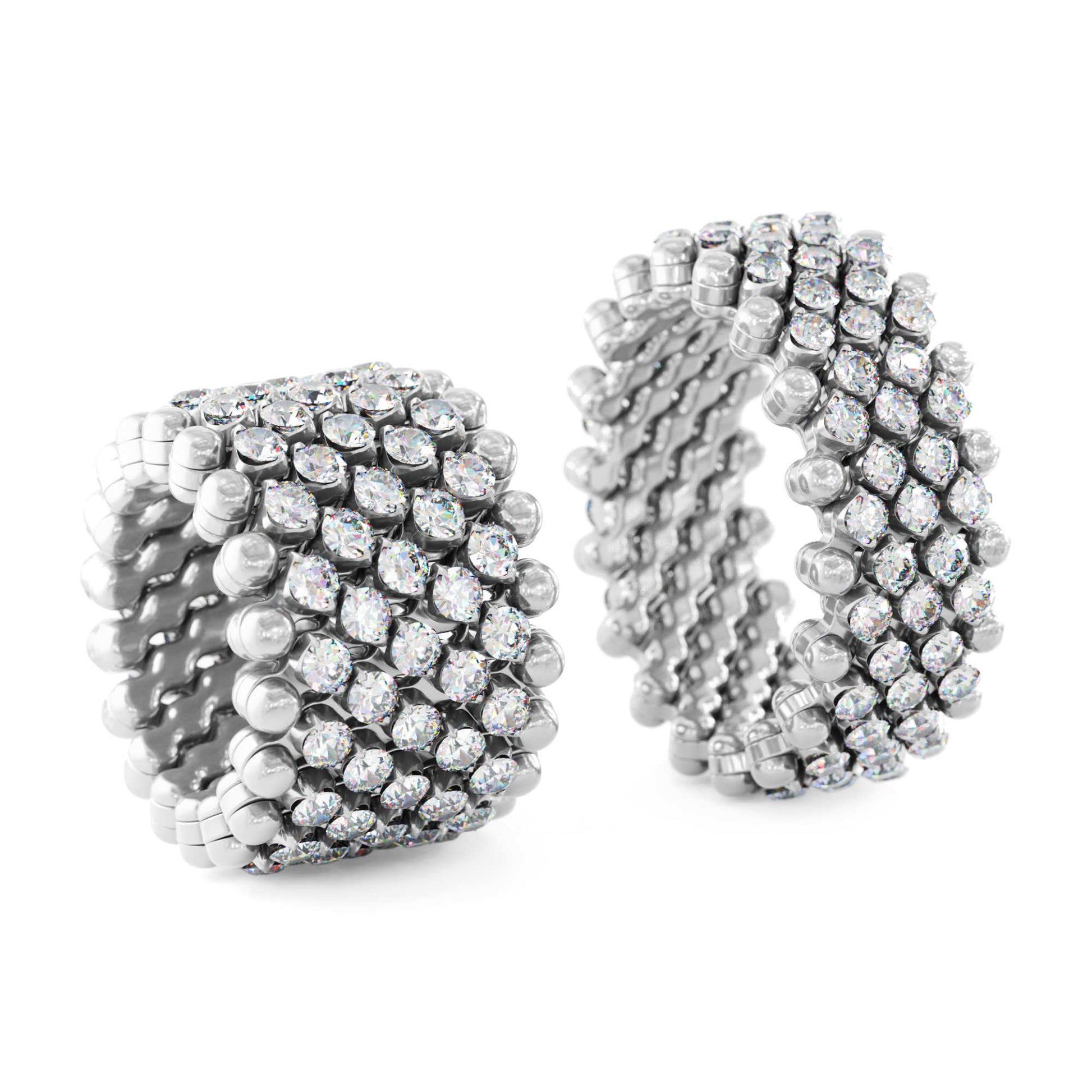 Brevetto Multi-Size Ring, Weißgold • Diamant von Serafino Consoli (RMS 7M4 WG WD)