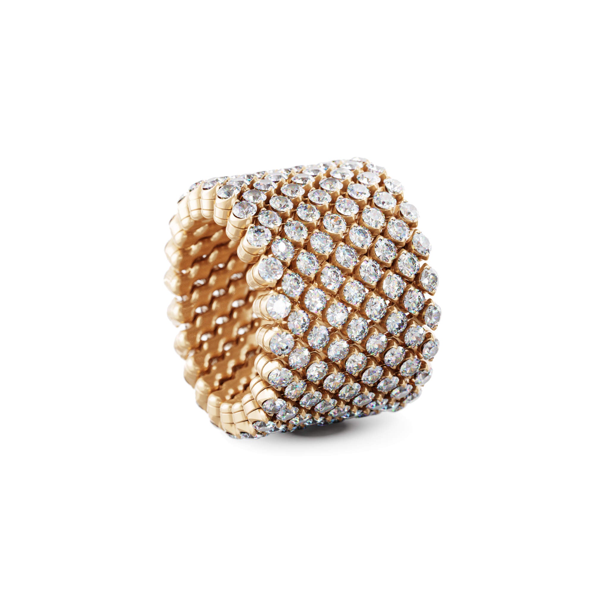 Serafino Consoli Brevetto Multi-Size Ring - RMS 9F2 RG WD (WD) aus Roségold mit Diamant