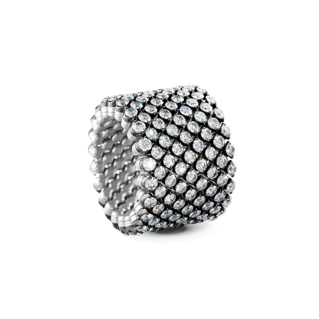 Serafino Consoli Brevetto Multi-Size Ring - RMS 9F2 WBG WD (WD) aus Weißgold mit Diamant