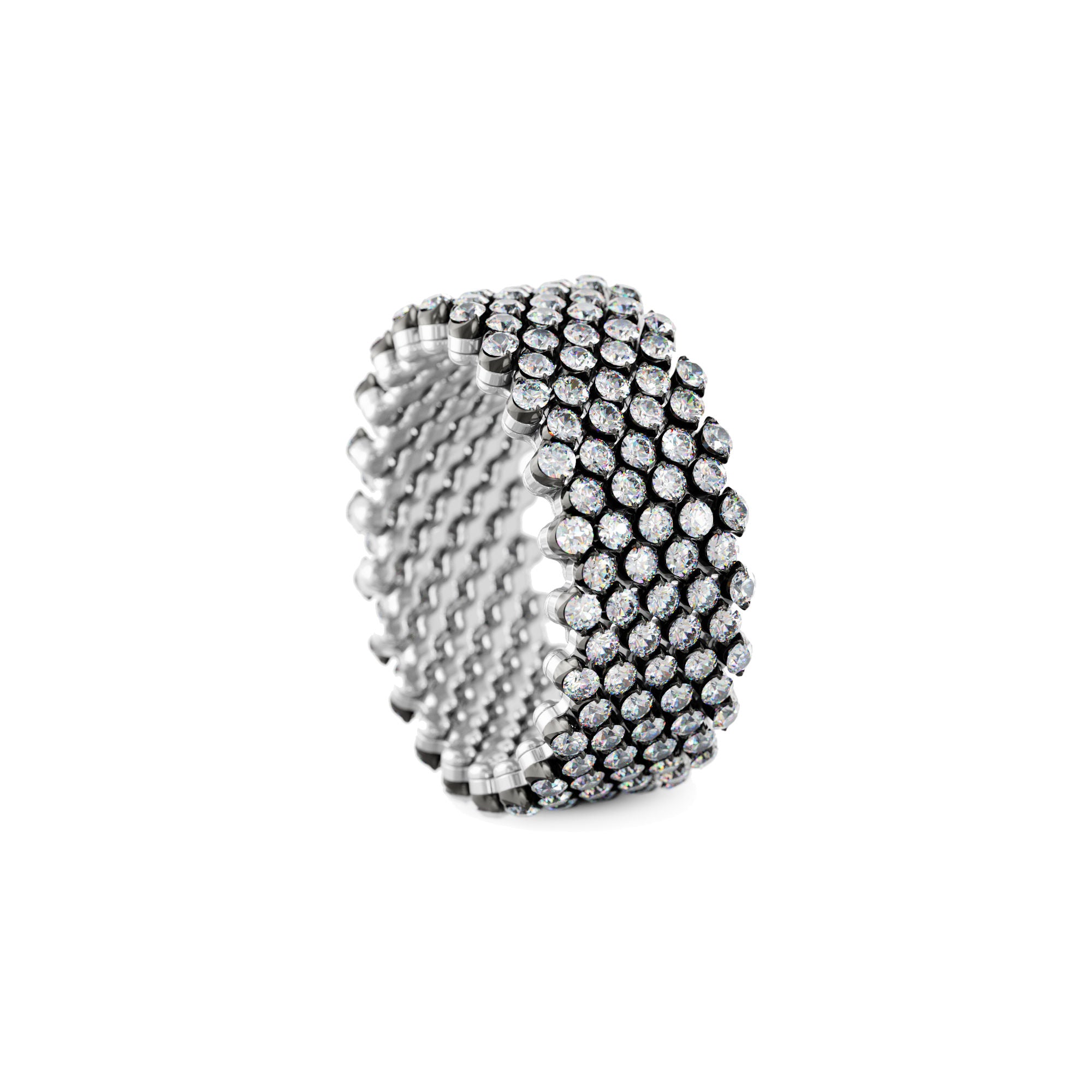 Serafino Consoli Brevetto Multi-Size Ring - RMS 9F2 WBG WD (WD) aus Weißgold mit Diamant