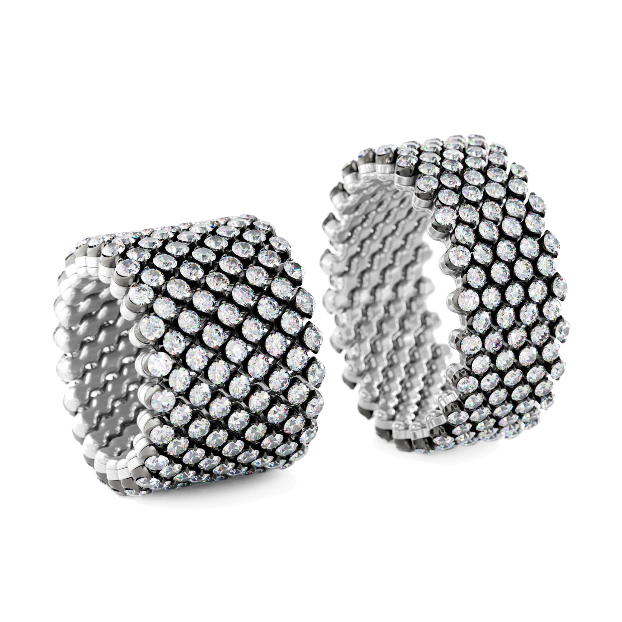 Serafino Consoli Brevetto Multi-Size Ring - RMS 9F2 WBG WD (WD) aus Weißgold mit Diamant