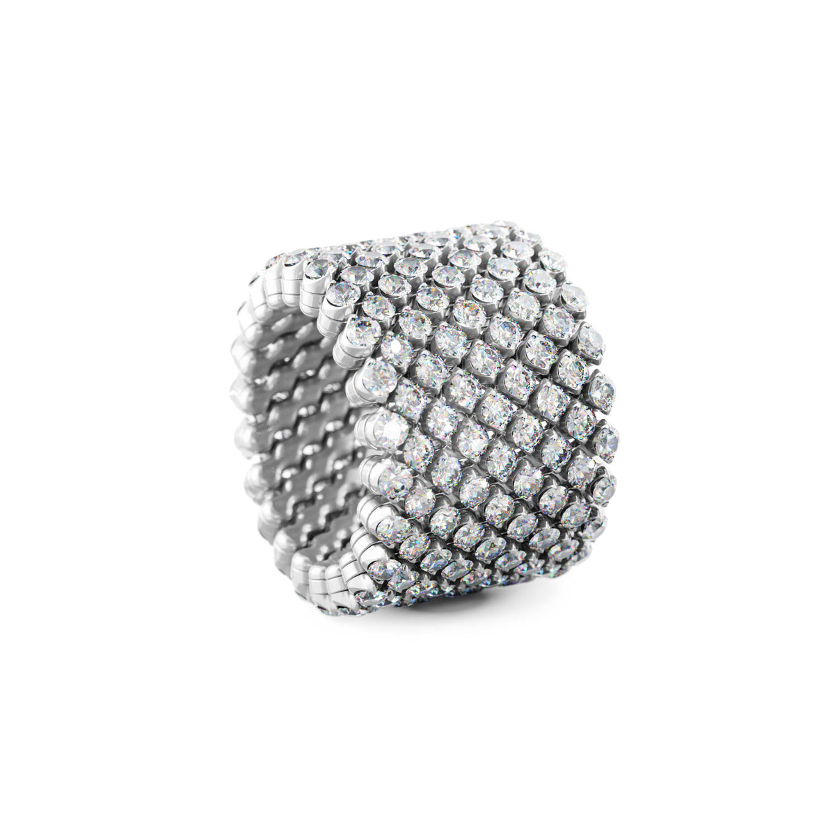 Serafino Consoli Brevetto Multi-Size Ring - RMS 9F2 WG WD (WD) aus Weißgold mit Diamant