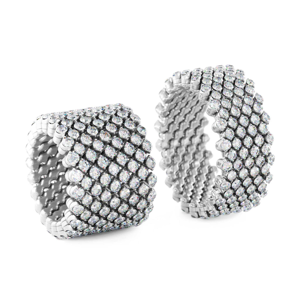 Serafino Consoli Brevetto Multi-Size Ring - RMS 9F2 WG WD (WD) aus Weißgold mit Diamant