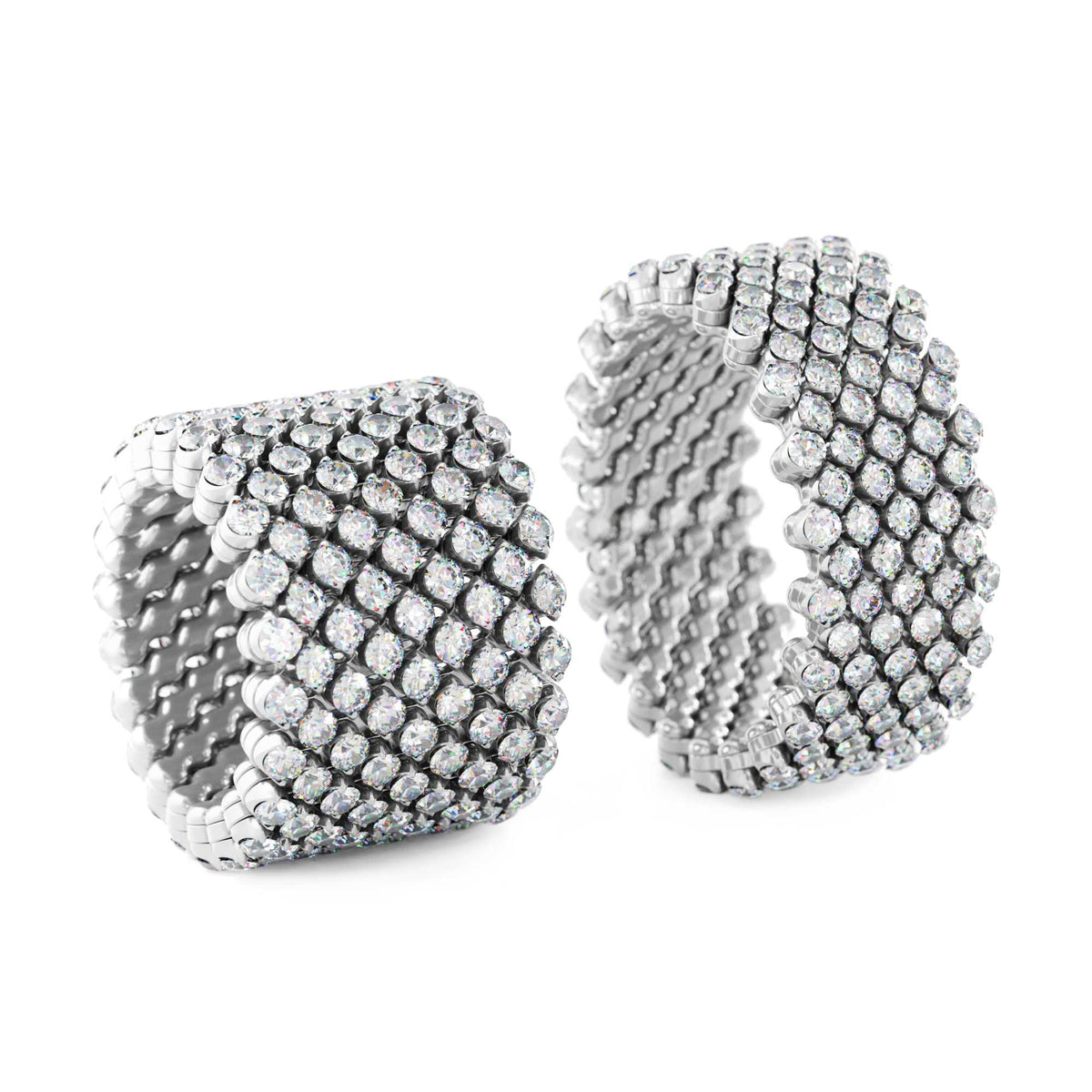 Serafino Consoli Brevetto Multi-Size Ring - RMS 9F2 WG WD (WD) aus Weißgold mit Diamant