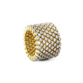 Serafino Consoli Brevetto Multi-Size Ring - RMS 9F2 YG WD (WD) aus Gelbgold mit Diamant