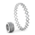 Serafino Consoli Brevetto Multi-Size Ring - S.RB 5HM4 WG WD (WD) aus Weißgold mit Diamant