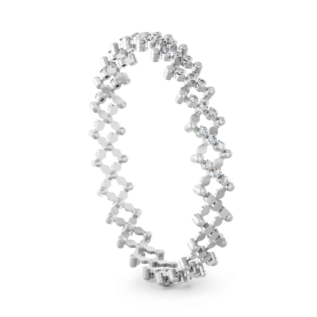 Serafino Consoli Brevetto Multi-Size Ring - S.RB 5HM4 WG WD (WD) aus Weißgold mit Diamant
