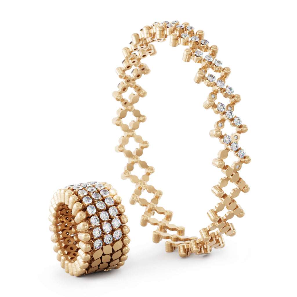 Serafino Consoli Brevetto Multi-Size Ring - S.RB 5HMI4 RG WD (WD) aus Roségold mit Diamant