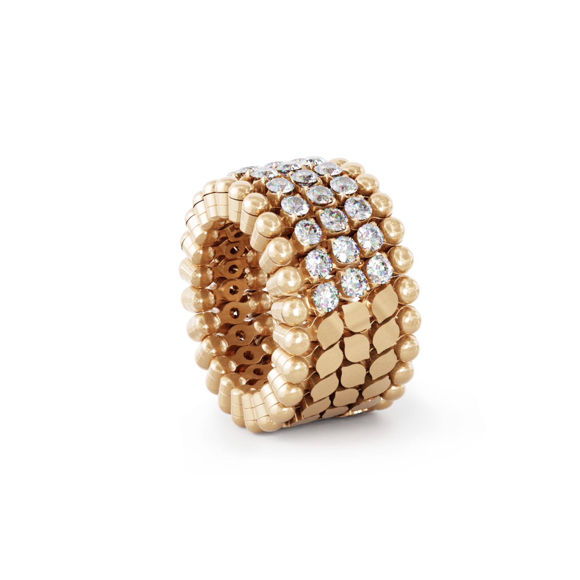 Serafino Consoli Brevetto Multi-Size Ring - S.RB 5HMI4 RG WD (WD) aus Roségold mit Diamant
