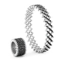 Serafino Consoli Brevetto Multi-Size Ring - S.RB 7F2 WG WD BD (BD) aus Weißgold mit Diamant
