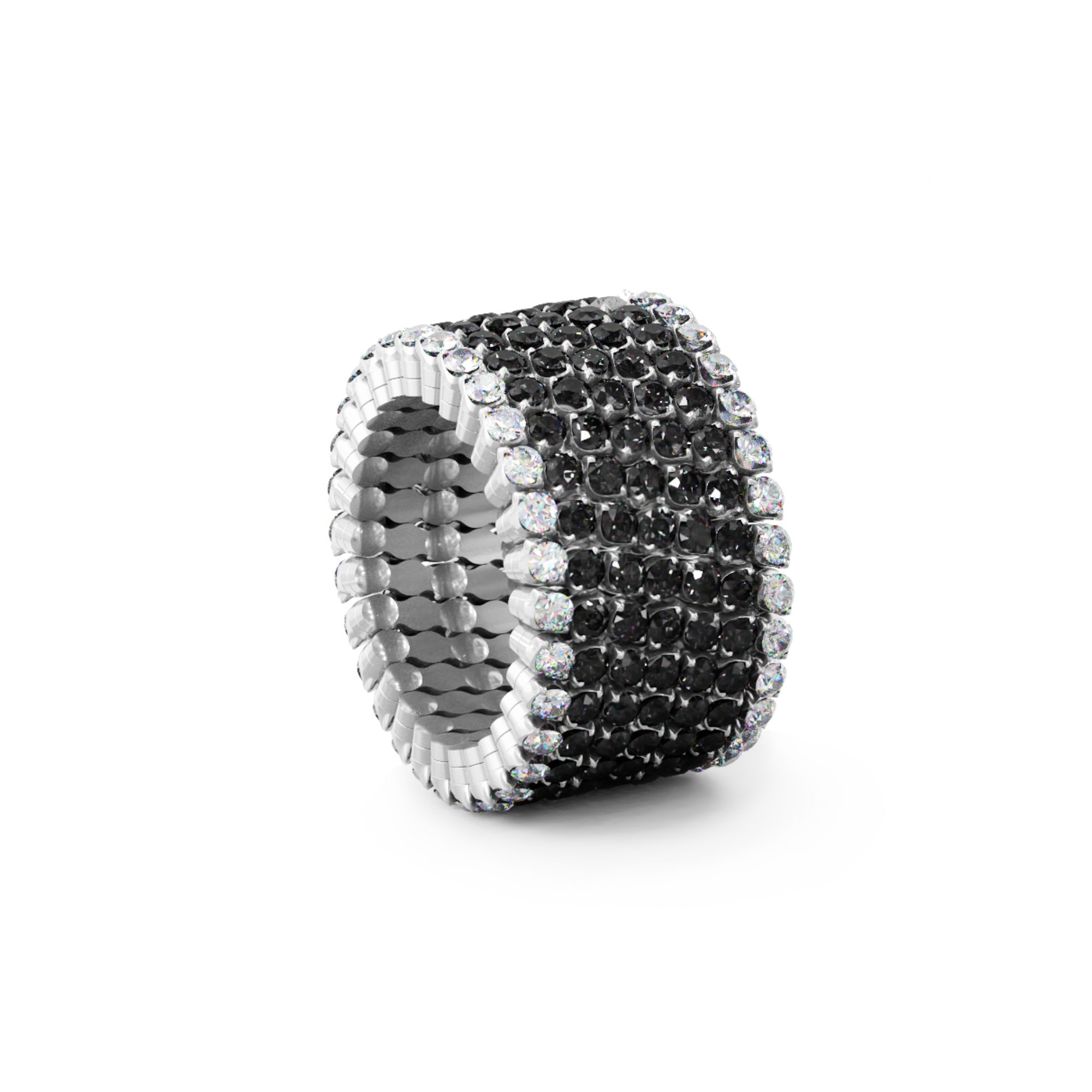 Serafino Consoli Brevetto Multi-Size Ring - S.RB 7F2 WG WD BD (BD) aus Weißgold mit Diamant