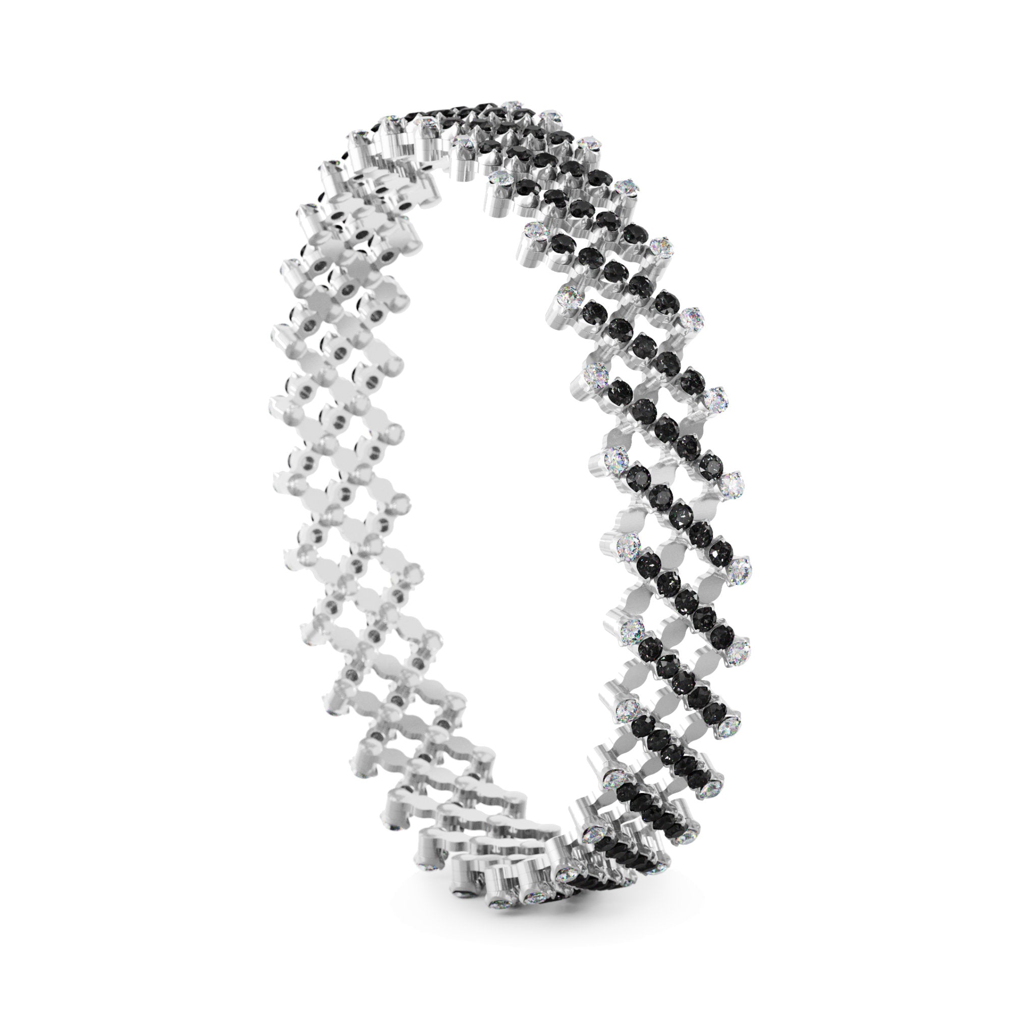 Serafino Consoli Brevetto Multi-Size Ring - S.RB 7F2 WG WD BD (BD) aus Weißgold mit Diamant