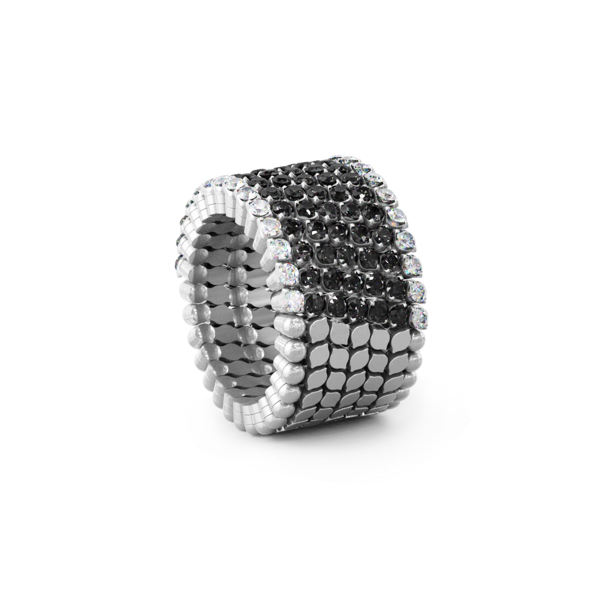 Serafino Consoli Brevetto Multi-Size Ring - S.RB 7H2 WG WD BD (BD) aus Weißgold mit Diamant