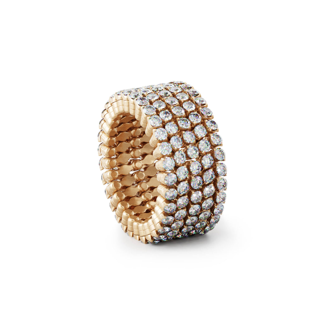 Serafino Consoli Brevetto Multi-Size Ring und Armband - S.RB 5F2 RG WD (WD) aus Roségold mit Diamant