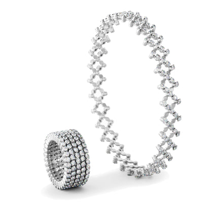Serafino Consoli Brevetto Multi-Size Ring und Armband - S.RB 5F2 WG WD (WD) aus Weißgold mit Diamant