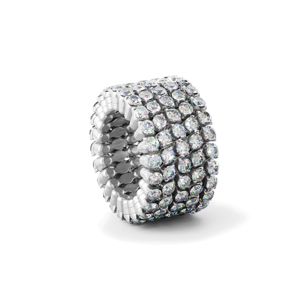 Serafino Consoli Brevetto Multi-Size Ring und Armband - S.RB 5F4 WG WD (WD) aus Weißgold mit Diamant