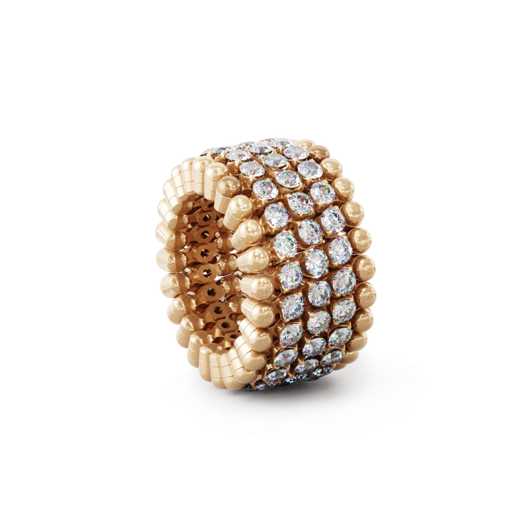 Serafino Consoli Brevetto Multi-Size Ring und Armband - S.RB 5MI4 RG WD (WD) aus Roségold mit Diamant