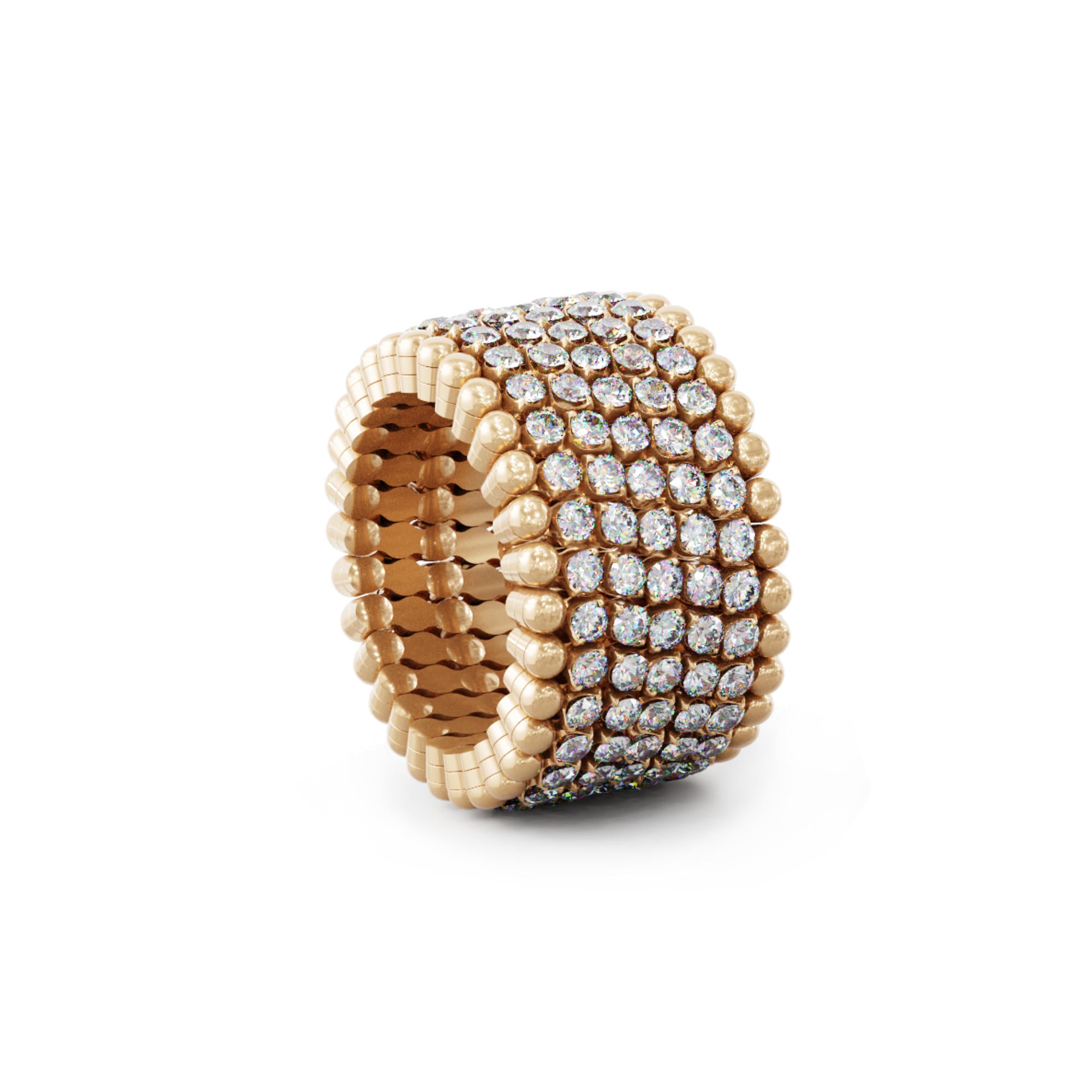 Serafino Consoli Brevetto Multi-Size Ring und Armband - S.RB 7M2 RG WD (WD) aus Roségold mit Diamant