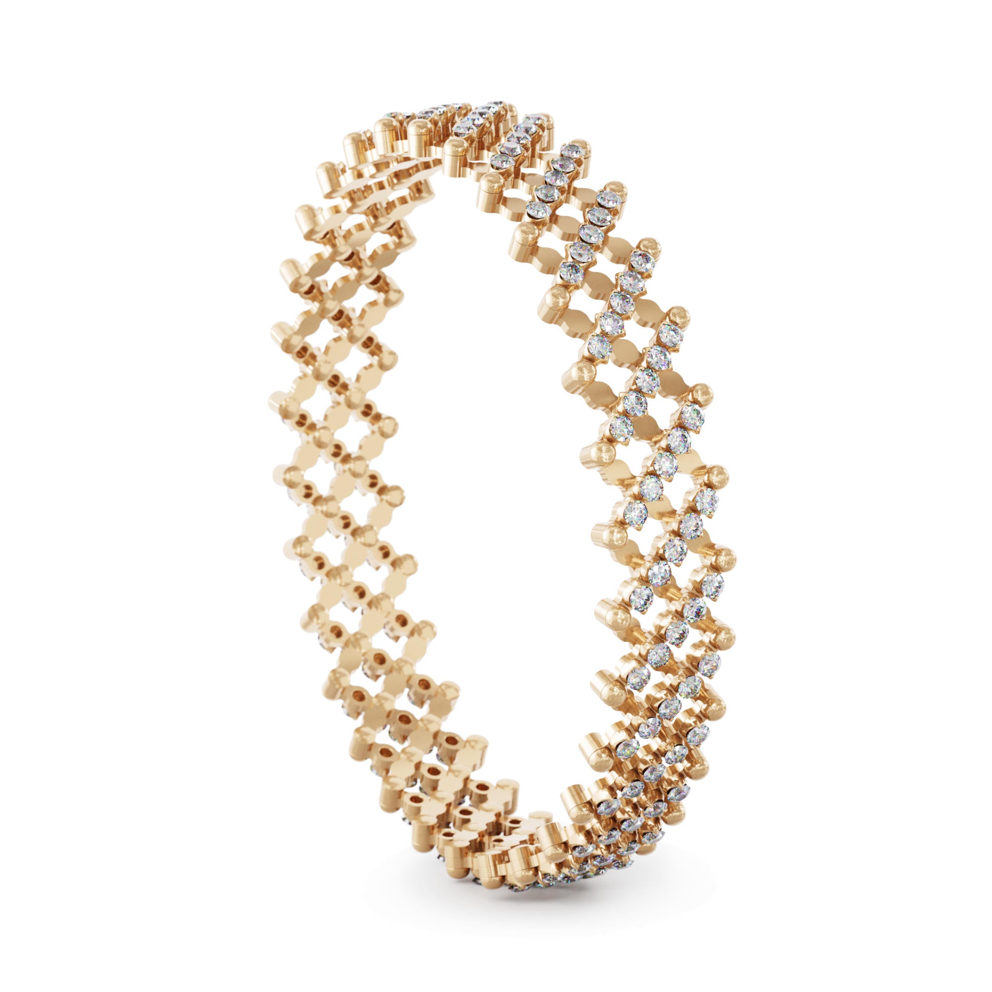Serafino Consoli Brevetto Multi-Size Ring und Armband - S.RB 7M2 RG WD (WD) aus Roségold mit Diamant