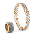 Serafino Consoli Brevetto Multi-Size Ring und Armband - S.RB 7M2 RWG WD (WD) aus Bicolor-Gold mit Diamant