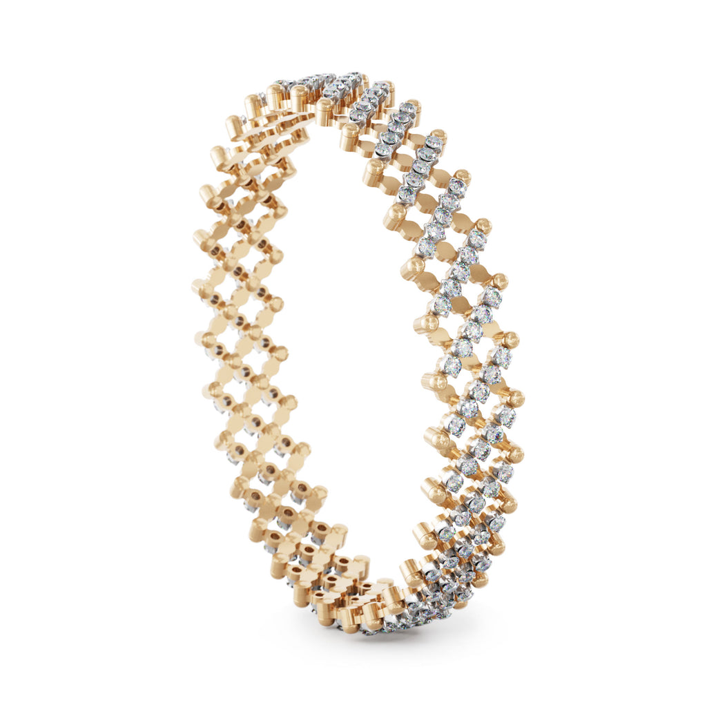 Serafino Consoli Brevetto Multi-Size Ring und Armband - S.RB 7M2 RWG WD (WD) aus Bicolor-Gold mit Diamant