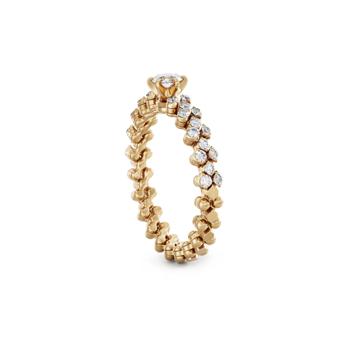Serafino Consoli Brevetto Solitaire Multi-Size Ring - RMS SL WD 050 3H2 RG WD (WD) aus Roségold mit Diamant