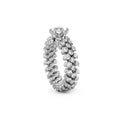 Serafino Consoli Brevetto Solitaire Multi-Size Ring - RMS SL WD 075 3F2 WG WD (WD) aus Weißgold mit Diamant