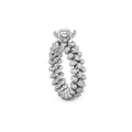 Serafino Consoli Brevetto Solitaire Multi-Size Ring - RMS SL WD 075 3HM2 WG WD (WD) aus Weißgold mit Diamant