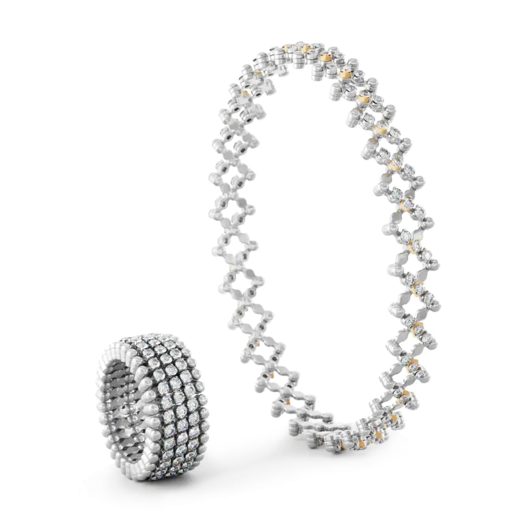 Serafino Consoli Serafino Multi-Size Ring und Armband - S.RB 5M2 WG WD (WD) aus Weißgold mit Diamant