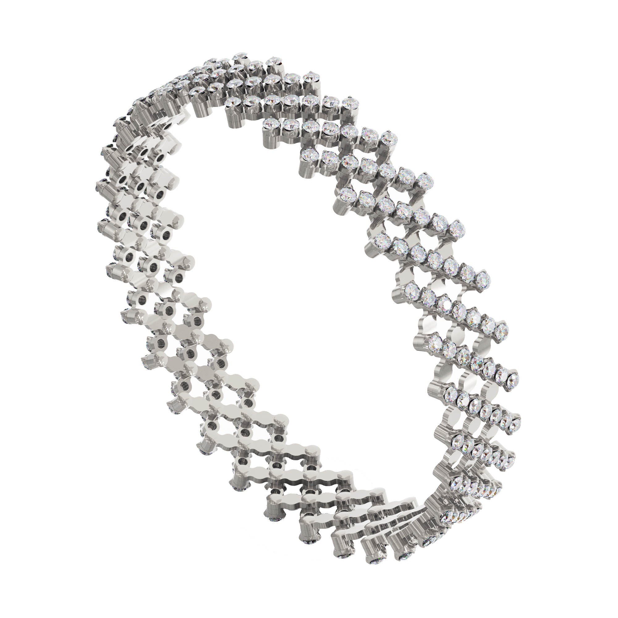 Serafino Consoli Serafino Multi-Size-Ring und Armband - S.RB 7F2 WG WD (WD) aus Weißgold mit Diamant