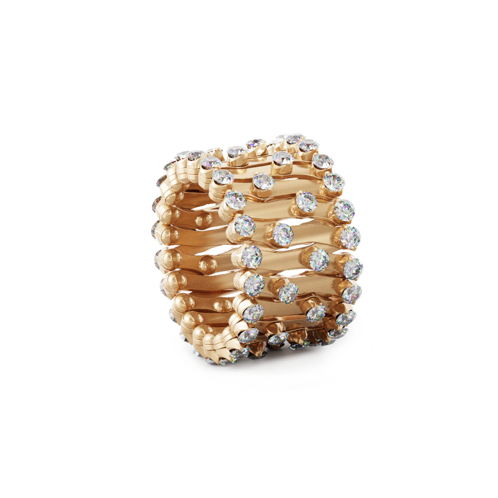 Serafino Consoli Serafino Multi-Size Ring und Armreif - S.RB 1492 F4 RG WD (WD) aus Roségold mit Diamant