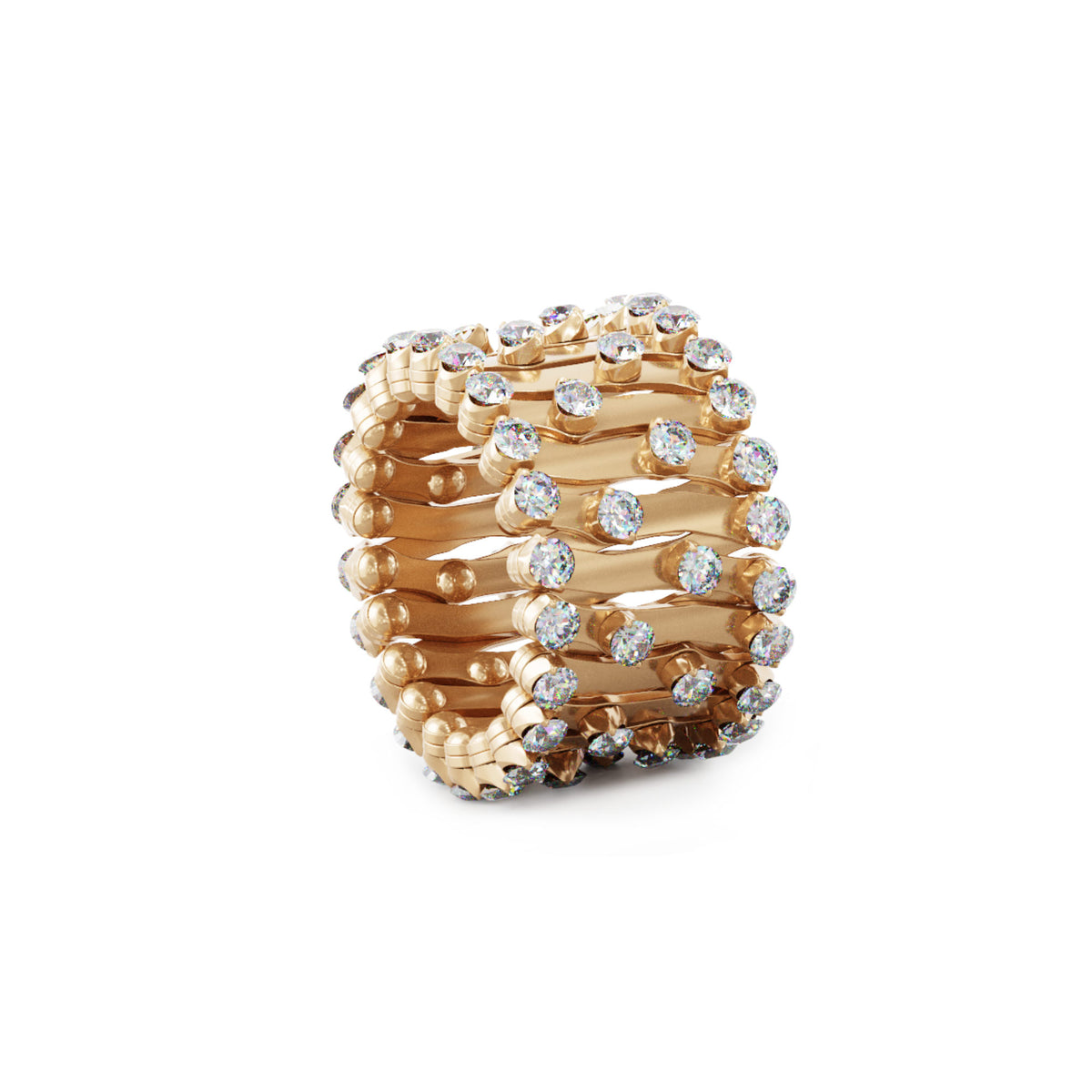 Serafino Consoli Serafino Multi-Size Ring und Armreif - S.RB 1492 F4 RG WD (WD) aus Roségold mit Diamant