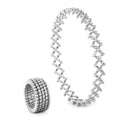 Serafino Consoli Serafino Multi-Size Ring und Armreif - S.RB 5HM2 WG WD (WD) aus Weißgold mit Diamant