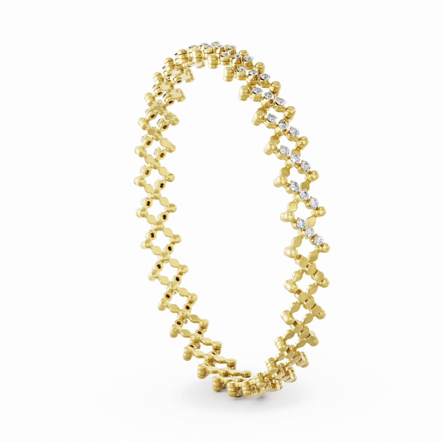 Serafino Multi-Size Ring und Armreif, Gelbgold • Diamant von Serafino Consoli (S.RB 5HM2 YG WD)