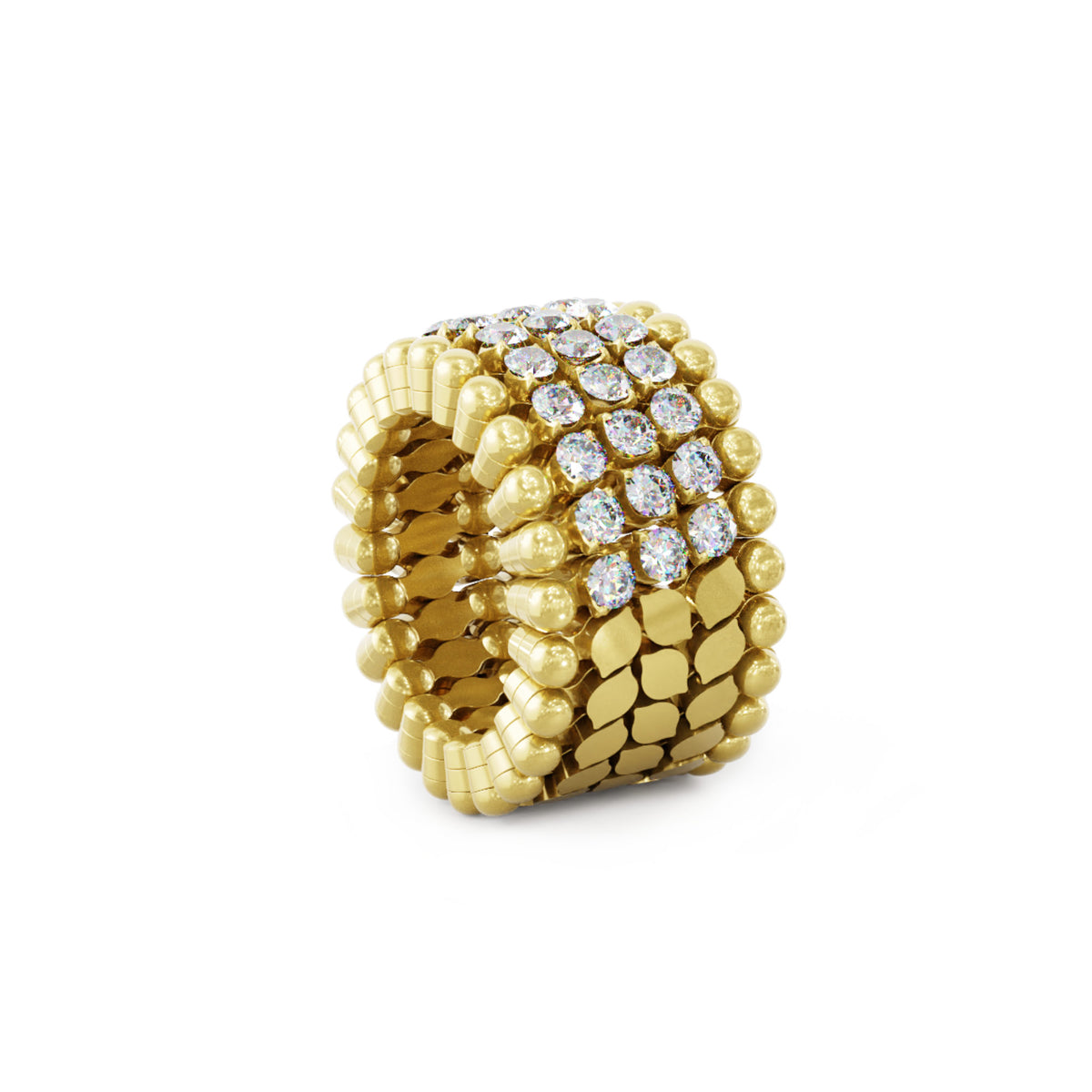 Serafino Consoli Serafino Multi-Size Ring und Armreif - S.RB 5HM4 YG WD (WD) aus Gelbgold mit Diamant