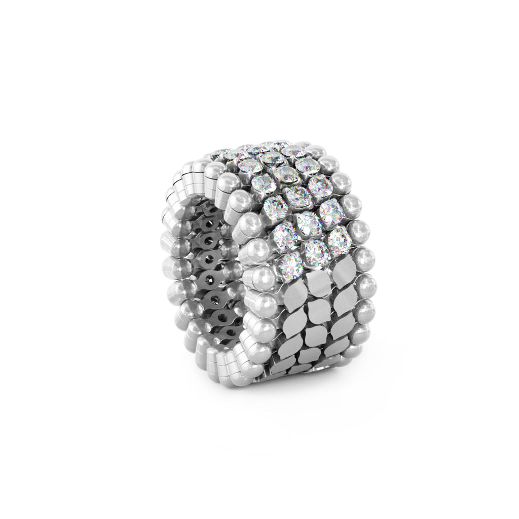 Serafino Consoli Serafino Multi-Size Ring und Armreif - S.RB 5HMI4 WG WD (WD) aus Weißgold mit Diamant