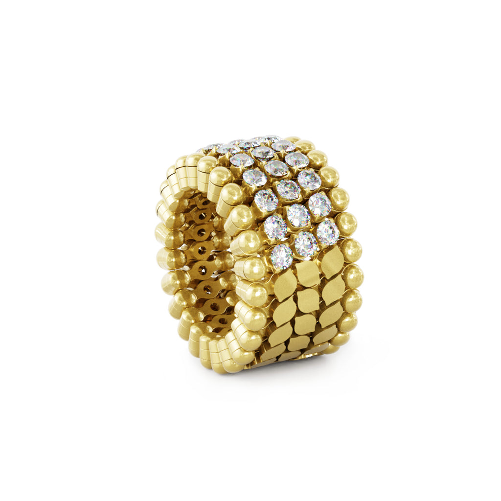 Serafino Consoli Serafino Multi-Size Ring und Armreif - S.RB 5HMI4 YG WD (WD) aus Gelbgold mit Diamant