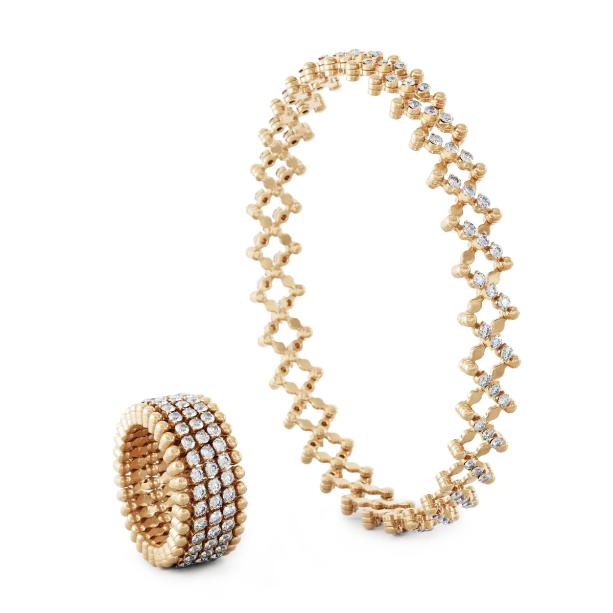 Serafino Consoli Serafino Multi-Size Ring und Armreif - S.RB 5M2 RG WD (WD) aus Roségold mit Diamant