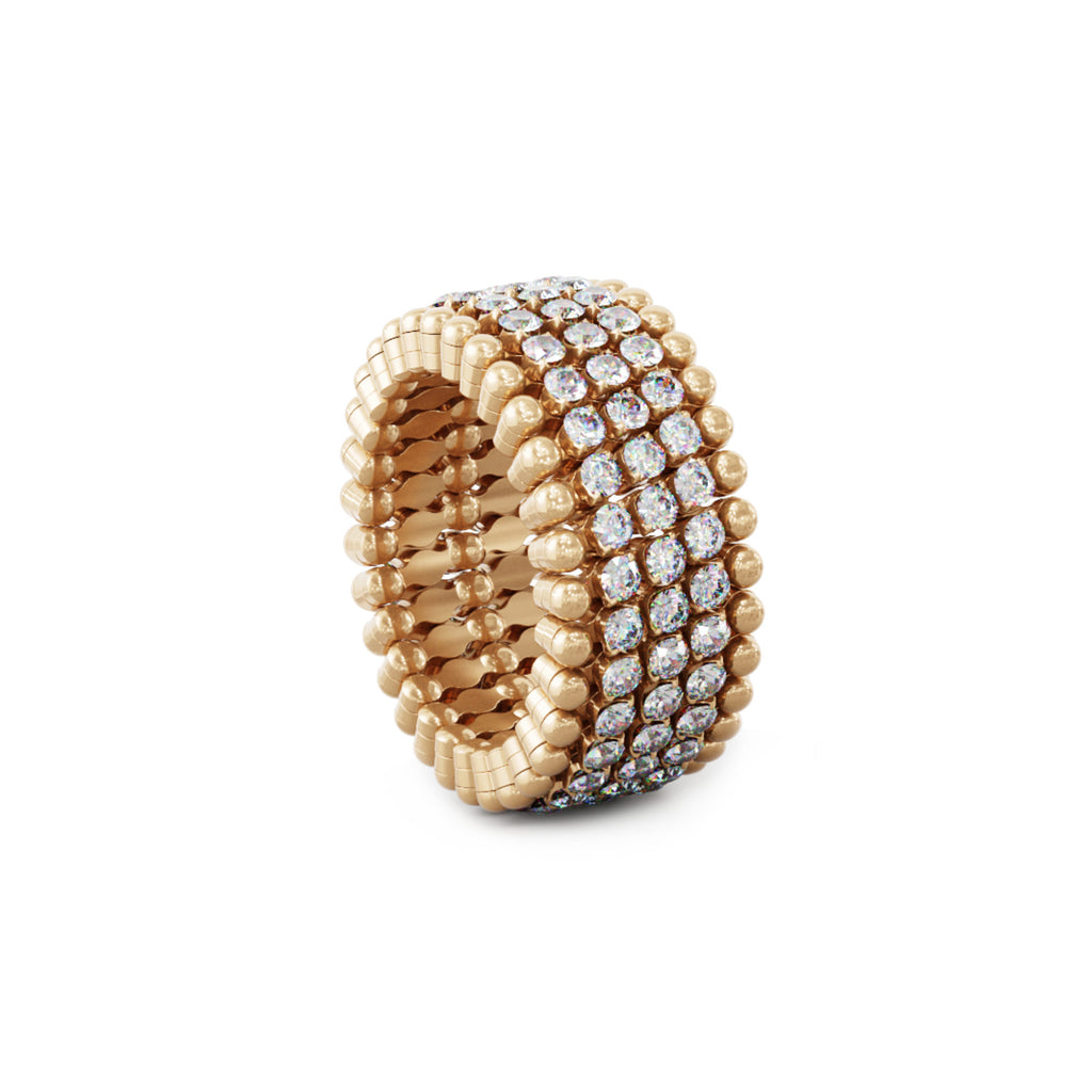 Serafino Consoli Serafino Multi-Size Ring und Armreif - S.RB 5M2 RG WD (WD) aus Roségold mit Diamant