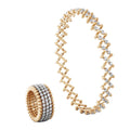 Serafino Consoli Serafino Multi-Size Ring und Armreif - S.RB 5M2 RWG WD (WD) aus Bicolor-Gold mit Diamant