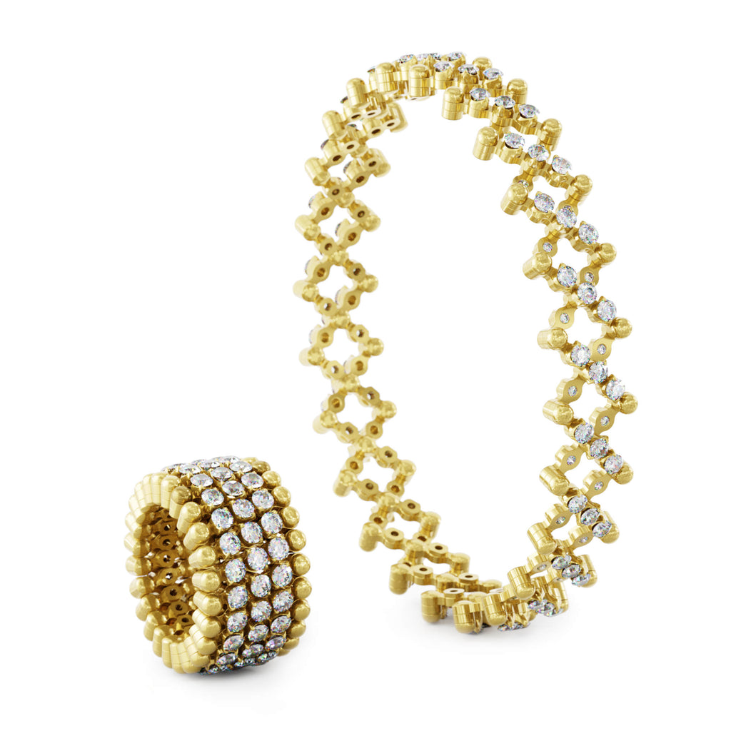 Serafino Consoli Serafino Multi-Size Ring und Armreif - S.RB 5MI4 YG WD (WD) aus Gelbgold mit Diamant