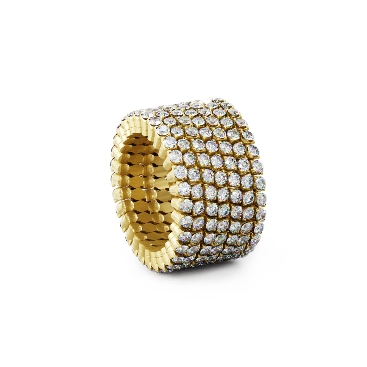Serafino Consoli Serafino Multi-Size Ring und Armreif - S.RB 7F2 YG WD (WD) aus Gelbgold mit Diamant