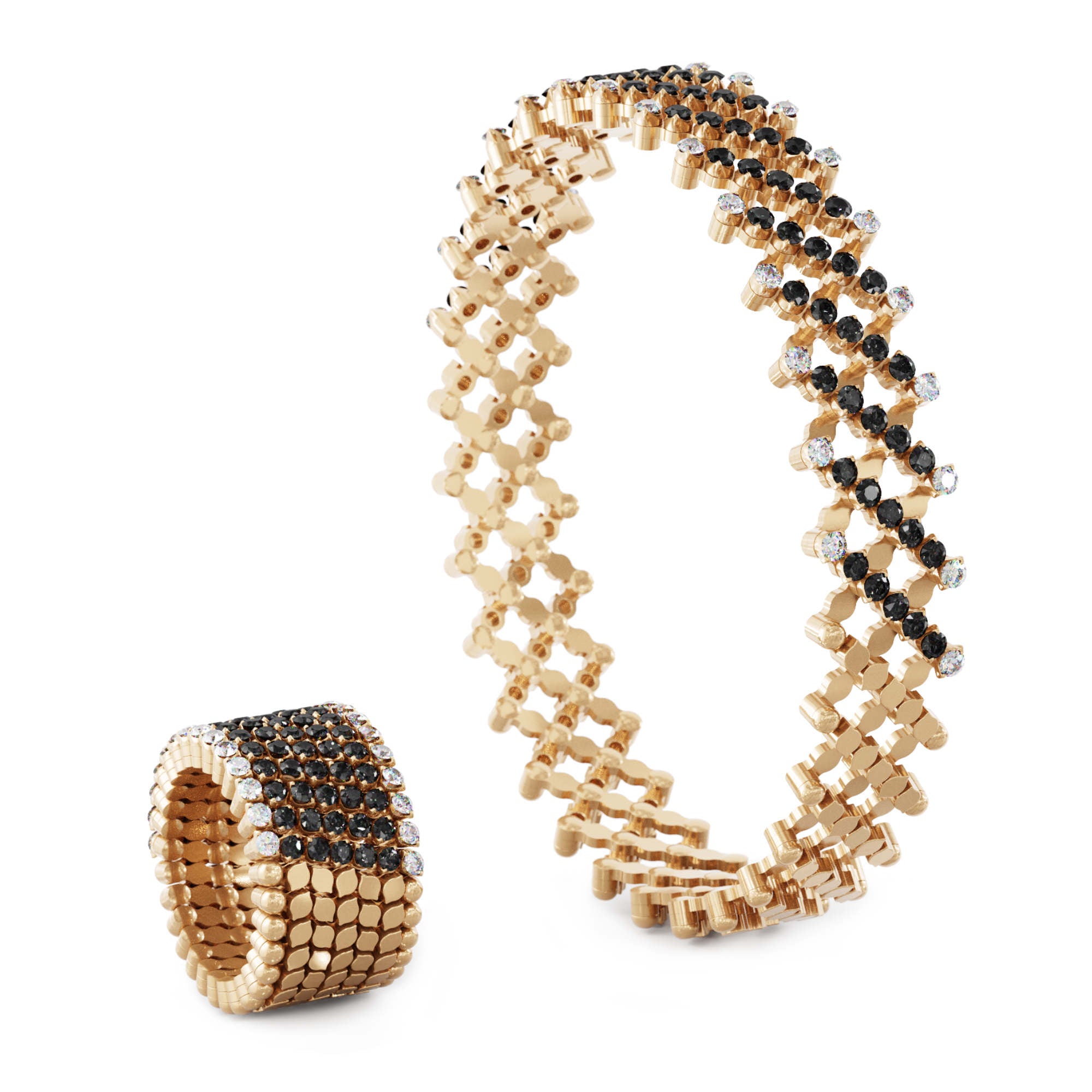 Serafino Consoli Serafino Multi-Size Ring und Armreif - S.RB 7H2 RG WD BD (BD) aus Roségold mit Diamant