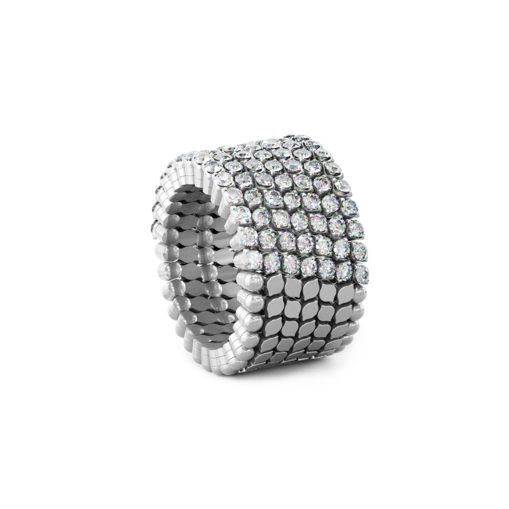 Serafino Consoli Serafino Multi-Size Ring und Armreif - S.RB 7H2 WG WD (WD) aus Weißgold mit Diamant