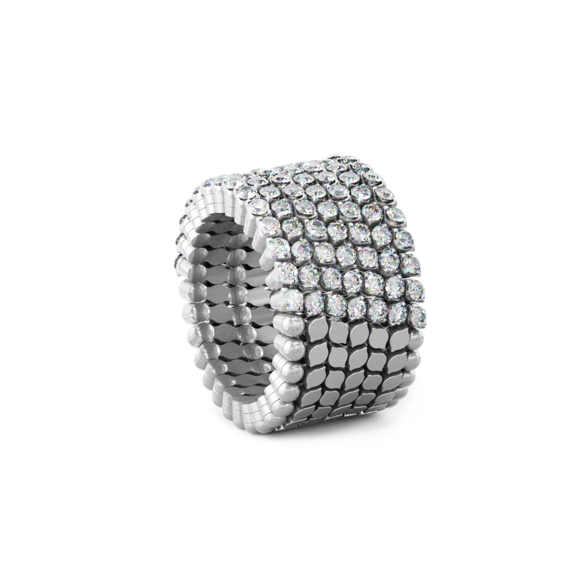 Serafino Consoli Serafino Multi-Size Ring und Armreif - S.RB 7H2 WG WD (WD) aus Weißgold mit Diamant