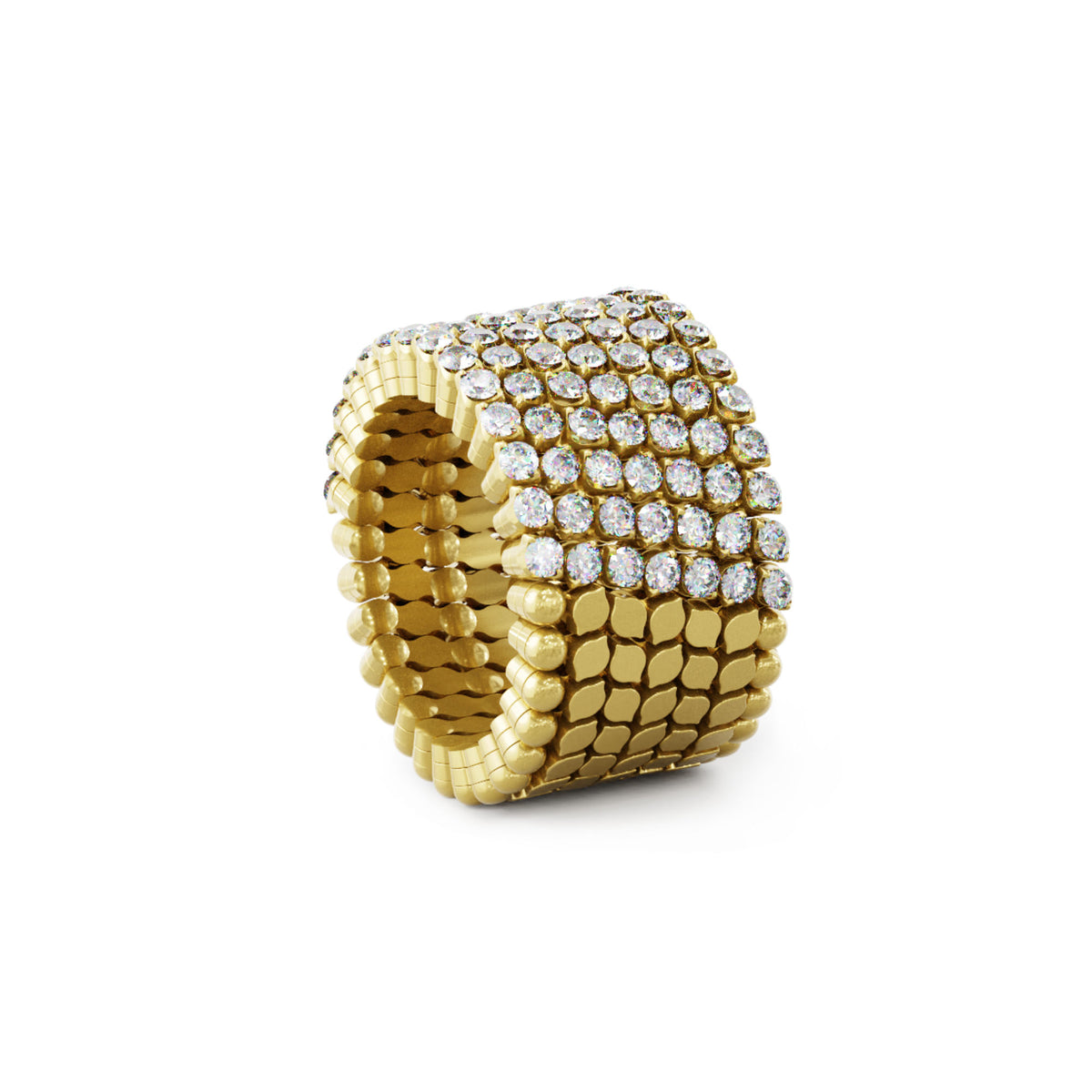 Serafino Consoli Serafino Multi-Size Ring und Armreif - S.RB 7H2 YG WD (WD) aus Gelbgold mit Diamant