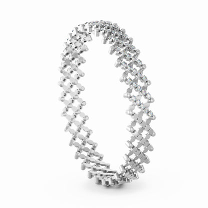 Serafino Multi-Size Ring und Armreif, Weißgold • Diamant von Serafino Consoli (S.RB 7HM2 WG WD)