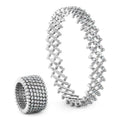 Serafino Consoli Serafino Multi-Size Ring und Armreif - S.RB 7M2 WG WD (WD) aus Weißgold mit Diamant
